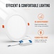 LCB LED Dimbare inbouwspot rond aluminium - 12W vervangt 100W - zaagmaat 155mm - 4000K helder wit licht LCB LED Dimbare inbouwspot rond aluminium - 12W vervangt 100W - zaagmaat 155mm - 4000K helder wit licht