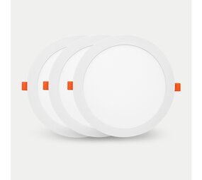 LCB LED Dimbare inbouwspot rond aluminium  - 12W vervangt 100W - zaagmaat 155mm - 4000K helder wit licht