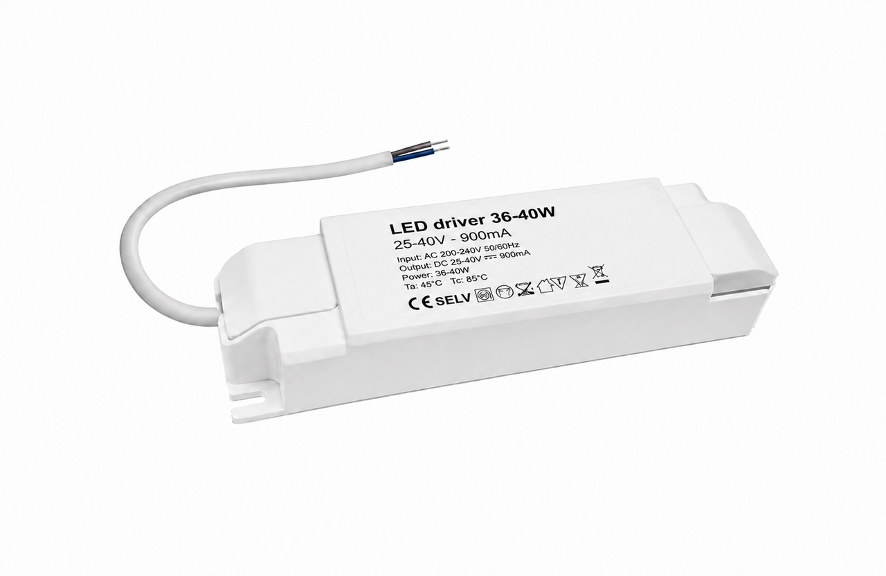 LCB LED driver 36-40W – voor LED panelen 36–42V – 230V aansluiting LCB LED driver 36-40W – voor LED panelen 36–42V – 230V aansluiting