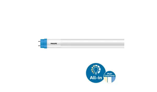 Philips CorePro LED Buis T8 (EM/Mains) Ultra Output 17.5W 2250lm - 830-840-865 CCT | 120cm - Vervangt 36W Philips CorePro LED Buis T8 (EM/Mains) Ultra Output 17.5W 2250lm - 830-840-865 CCT | 120cm - Vervangt 36W
