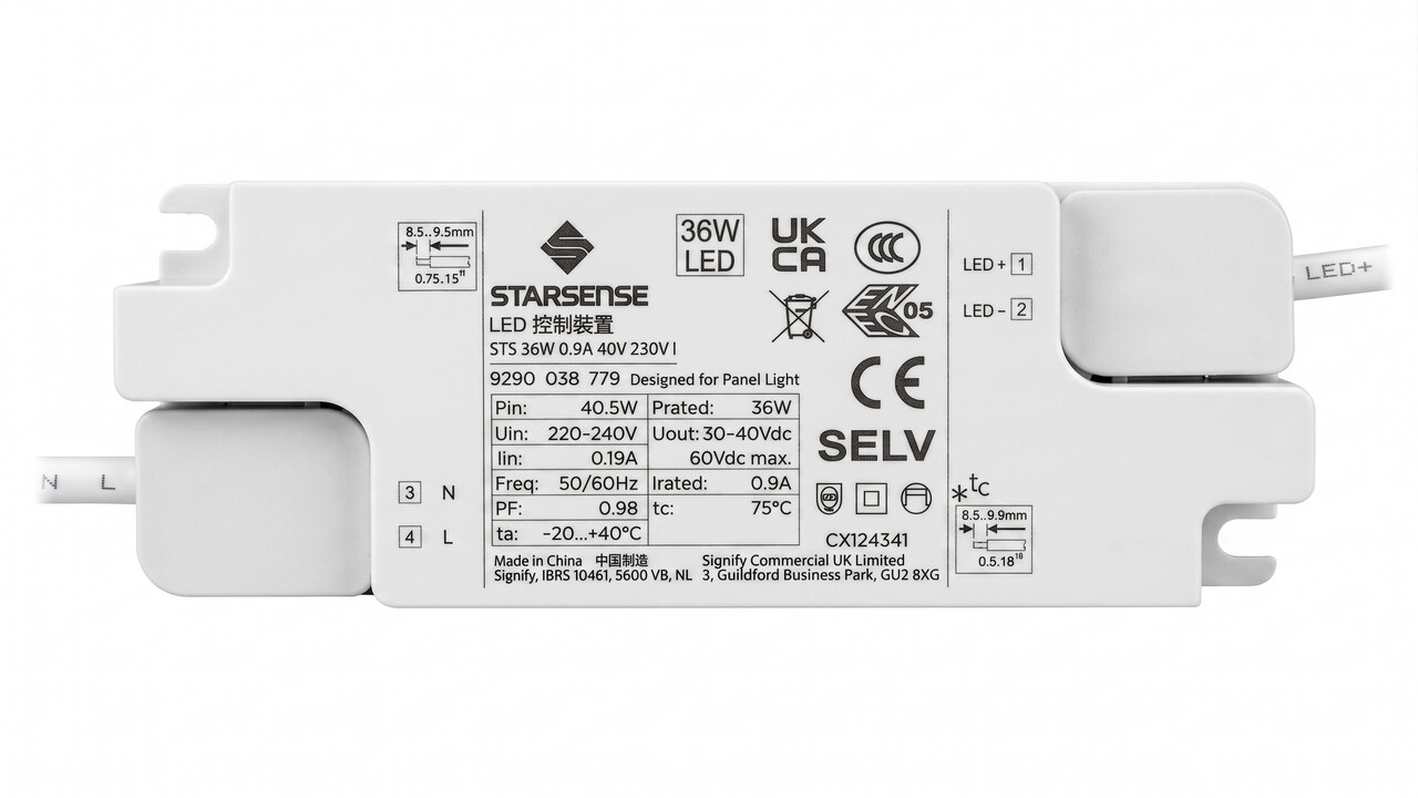 LCB LED driver 36-40W – voor LED panelen 36–42V – 230V aansluiting LCB LED driver 36-40W – voor LED panelen 36–42V – 230V aansluiting