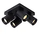 Lucide OP=OP NIGEL Plafondspot-Zwart-LED Dimb.-4xGU10-5W