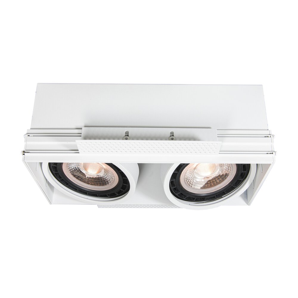 Lucide OP=OP TRIMLESS - Inbouwspot - 2xGU10 - Wit Lucide OP=OP TRIMLESS - Inbouwspot - 2xGU10 - Wit