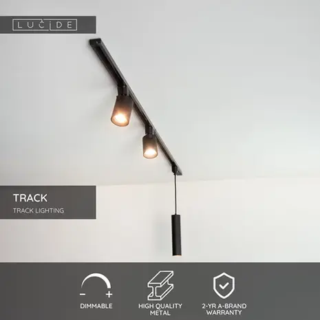Lucide OP=OP TRACK I-koppelstuk-Zwart Lucide OP=OP TRACK I-koppelstuk-Zwart