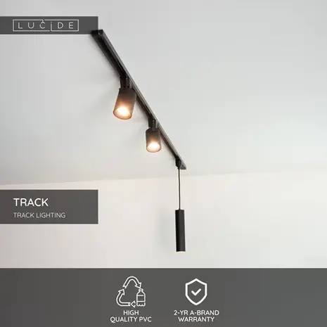Lucide OP=OP TRACK 2x Eindkap-Zwart Lucide OP=OP TRACK 2x Eindkap-Zwart