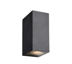 Lucide OP=OP ZORA-LED Wandspot Buiten-Zwart-LED Dimb.-2xGU10-5W