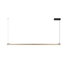 Lucide OP=OP Dimbare Bureaulamp  Pendel - 150cm - 36W 2450Lm - 2CCT 2700- 4000K 927-940 - BRAGA Donker brons Koffie | Handbewegingssensor
