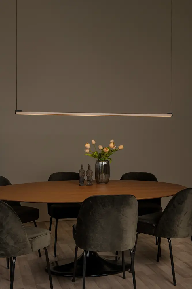 Lucide OP=OP Dimbare Bureaulamp Pendel - 150cm - 36W 2450Lm - 2CCT 2700- 4000K 927-940 - BRAGA Donker brons Koffie | Handbewegingssensor Lucide OP=OP Dimbare Bureaulamp Pendel - 150cm - 36W 2450Lm - 2CCT 2700- 4000K 927-940 - BRAGA Donker brons Koffie | Handbewegingssensor
