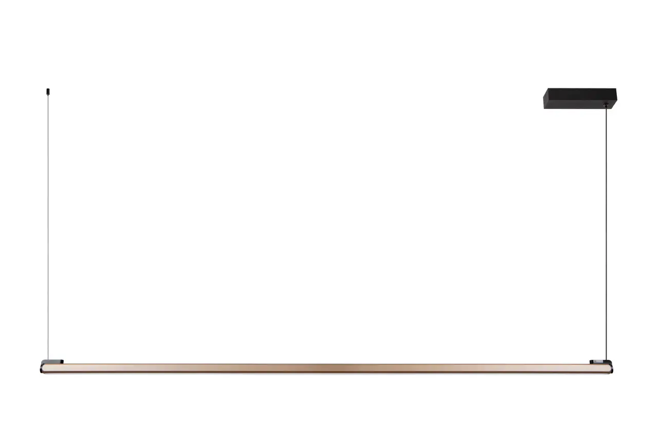 Lucide OP=OP Dimbare Bureaulamp Pendel - 150cm - 36W 2450Lm - 2CCT 2700- 4000K 927-940 - BRAGA Donker brons Koffie | Handbewegingssensor Lucide OP=OP Dimbare Bureaulamp Pendel - 150cm - 36W 2450Lm - 2CCT 2700- 4000K 927-940 - BRAGA Donker brons Koffie | Handbewegingssensor