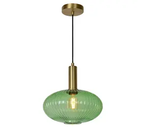 Lucide OP=OP MALOTO Hanglamp-Groen-Ø30-1xE27-40W-Glas