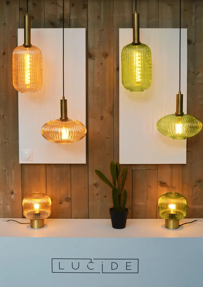 Lucide OP=OP MALOTO Hanglamp-Groen-Ø30-1xE27-40W-Glas Lucide OP=OP MALOTO Hanglamp-Groen-Ø30-1xE27-40W-Glas