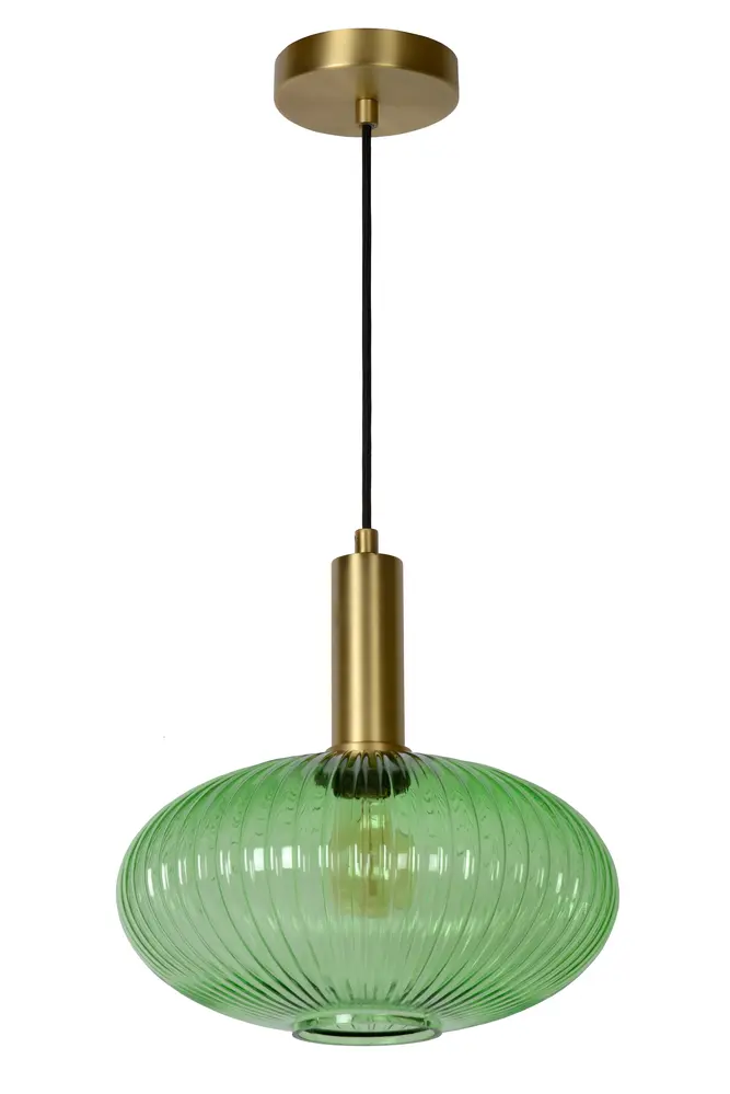 Lucide OP=OP MALOTO Hanglamp-Groen-Ø30-1xE27-40W-Glas Lucide OP=OP MALOTO Hanglamp-Groen-Ø30-1xE27-40W-Glas