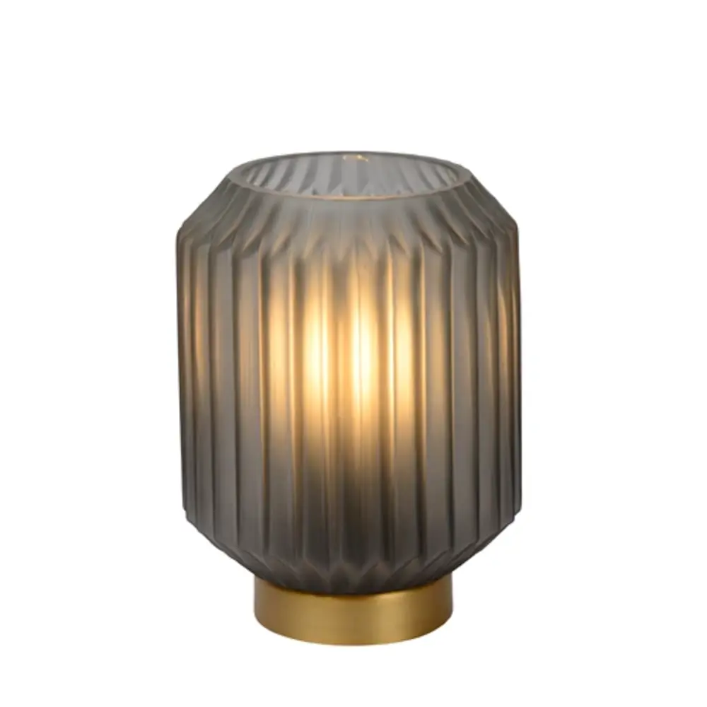 Lucide OP=OP SUENO Tafellamp-Grijs-Ø13-1xE14-40W-Glas