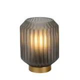 Lucide OP=OP SUENO Tafellamp-Grijs-Ø13-1xE14-40W-Glas