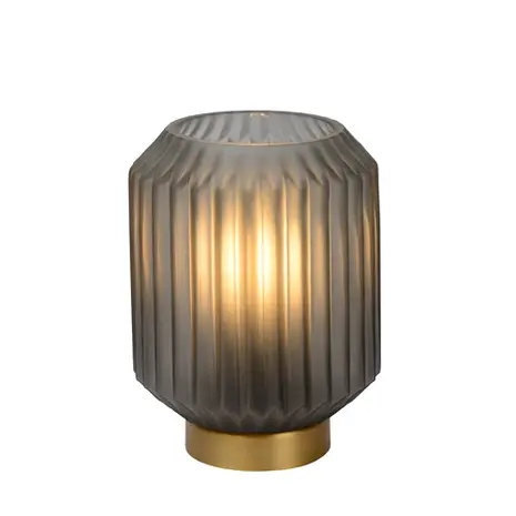 Lucide OP=OP SUENO Tafellamp-Grijs-Ø13-1xE14-40W-Glas