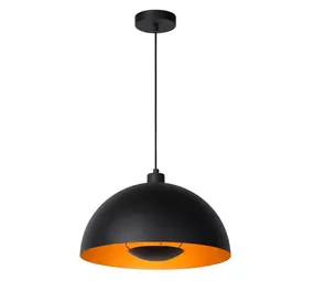 Lucide OP=OP SIEMON Hanglamp-Zwart-Ø40-1xE27-40W-Staal