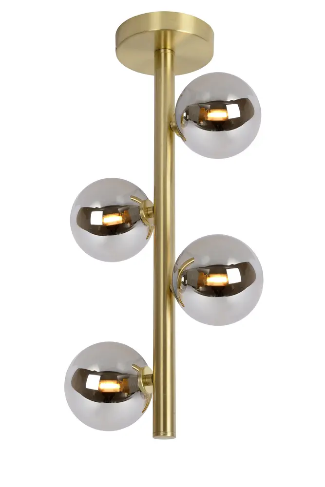 Lucide OP=OP TYCHO - Plafonnière - Ø 22,5 cm - 4xG9 - Mat Goud / Messing Lucide OP=OP TYCHO - Plafonnière - Ø 22,5 cm - 4xG9 - Mat Goud / Messing
