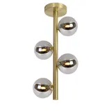 Lucide OP=OP TYCHO - Plafonnière - Ø 22,5 cm - 4xG9 - Mat Goud / Messing