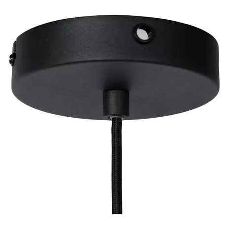 Lucide OP=OP SIEMON Hanglamp-Zwart-Ø40-1xE27-40W-Staal