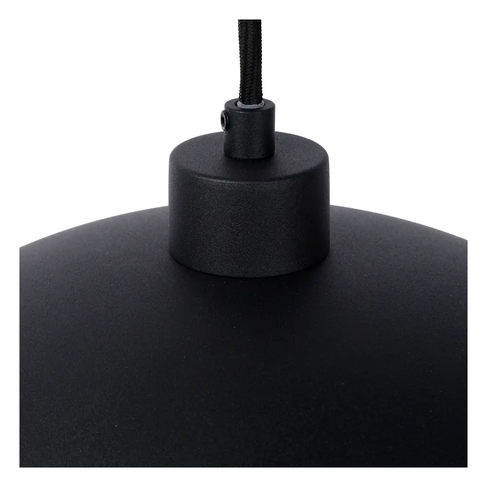 Lucide OP=OP SIEMON Hanglamp-Zwart-Ø40-1xE27-40W-Staal