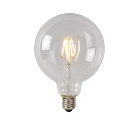 Lucide OP=OP G125 - Filament lamp - Ø 12,5 cm - LED Dimb. - E27 - 1x5W 2700K - Transparant