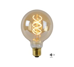 Lucide OP=OP G95 TWIL. Fil. lamp Buiten-Amber-LED-1xE27-4W