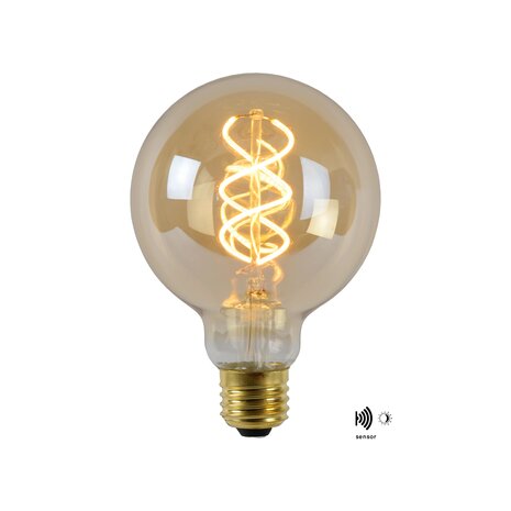 Lucide OP=OP G95 TWIL. Fil. lamp Buiten-Amber-LED-1xE27-4W Lucide OP=OP G95 TWIL. Fil. lamp Buiten-Amber-LED-1xE27-4W
