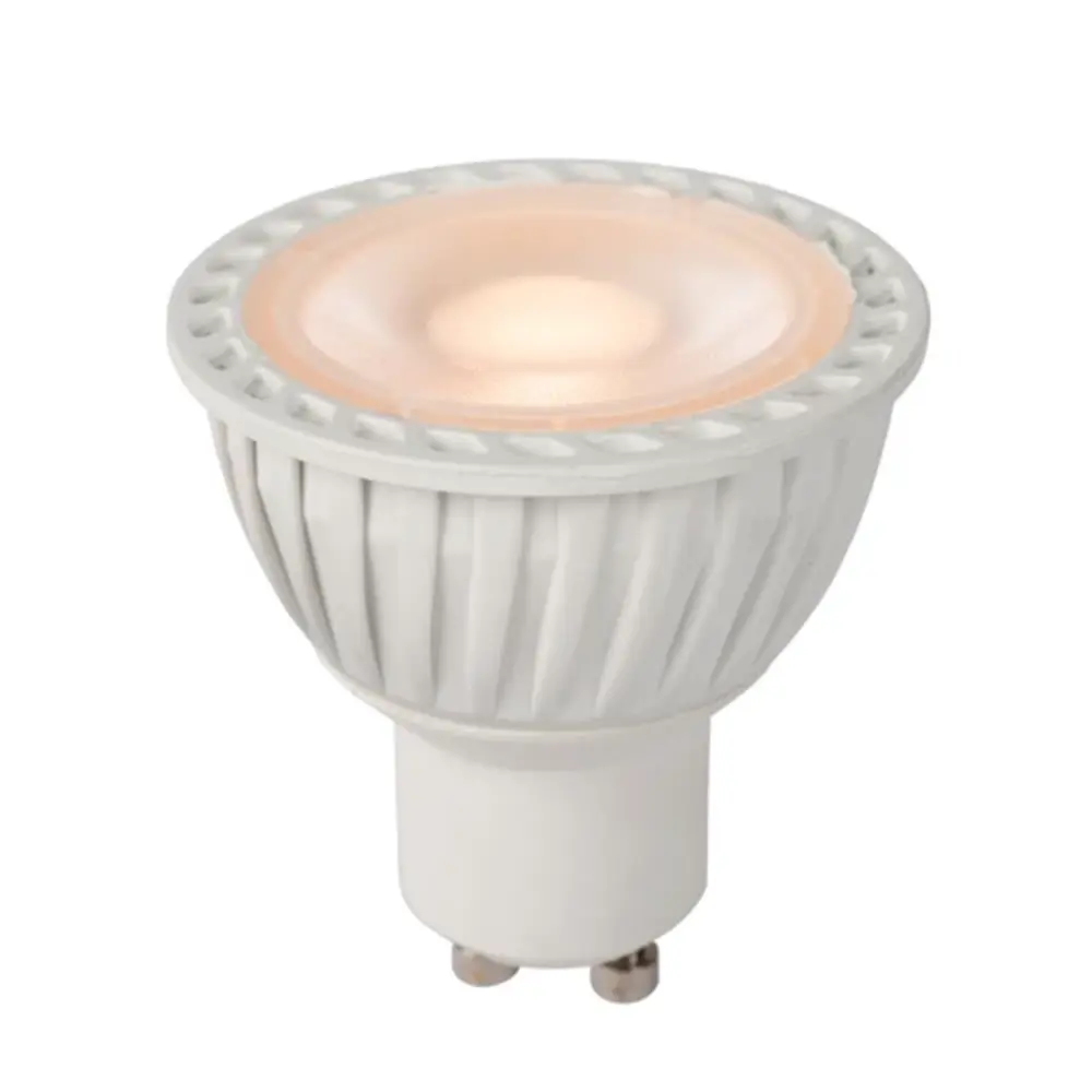 Lucide OP=OP LED GU10 - 4,9W DIM 355lm - 2200K-2700K - 38° - Keramisch - Wit Lucide OP=OP LED GU10 - 4,9W DIM 355lm - 2200K-2700K - 38° - Keramisch - Wit