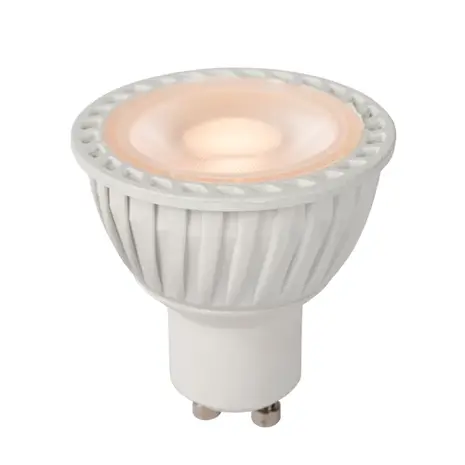Lucide OP=OP LED GU10 - 4,9W DIM 355lm - 2200K-2700K - 38° - Keramisch - Wit Lucide OP=OP LED GU10 - 4,9W DIM 355lm - 2200K-2700K - 38° - Keramisch - Wit