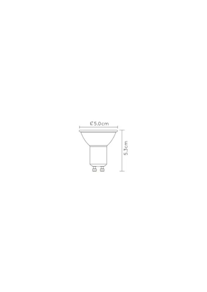 Lucide OP=OP LED GU10 - 4,9W DIM 355lm - 2200K-2700K - 38° - Keramisch - Wit Lucide OP=OP LED GU10 - 4,9W DIM 355lm - 2200K-2700K - 38° - Keramisch - Wit