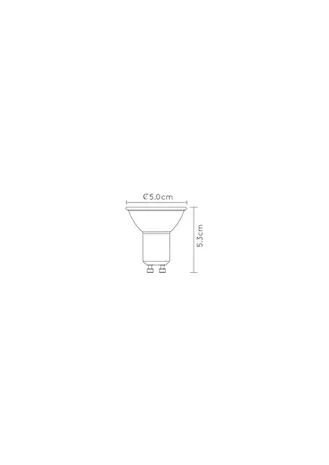 Lucide OP=OP LED GU10 - 4,9W DIM 355lm - 2200K-2700K - 38° - Keramisch - Wit Lucide OP=OP LED GU10 - 4,9W DIM 355lm - 2200K-2700K - 38° - Keramisch - Wit