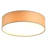Searchlight Plafondlamp DRUM - 2-Lichts E27 - Champagne Velvet - Ø38cm | Dimbaar