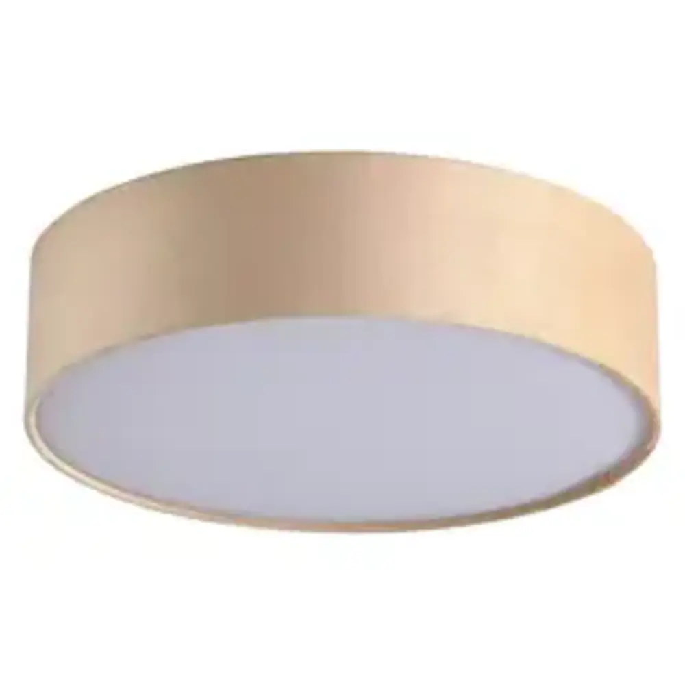 Searchlight Plafondlamp DRUM - 2-Lichts E27 - Champagne Velvet - Ø38cm | Dimbaar
