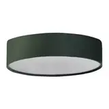Searchlight Plafondlamp DRUM - 2-Lichts E27 - Groen Velvet - Ø38cm | Dimbaar