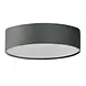 Searchlight Plafondlamp DRUM - 2-Lichts E27 - Grijs Velvet - Ø38cm | Dimbaar