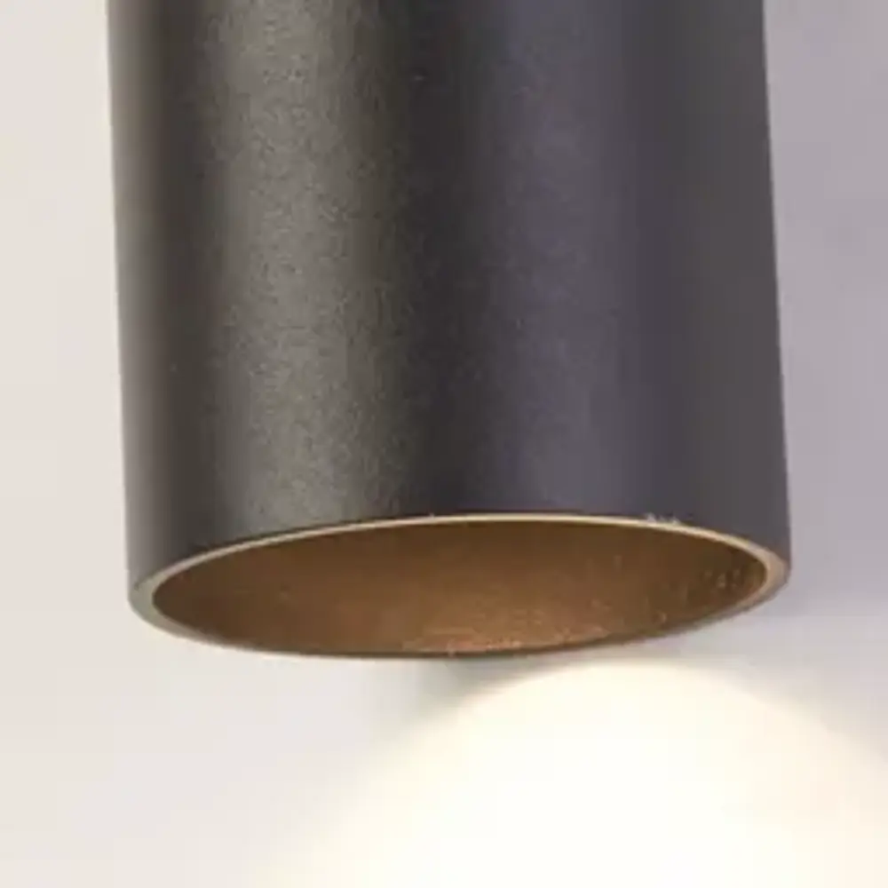 Searchlight Wandlamp CYLS - Up Down GU10 - Zwart Aluminium - IP20 | Dimbaar Searchlight Wandlamp CYLS - Up Down GU10 - Zwart Aluminium - IP20 | Dimbaar