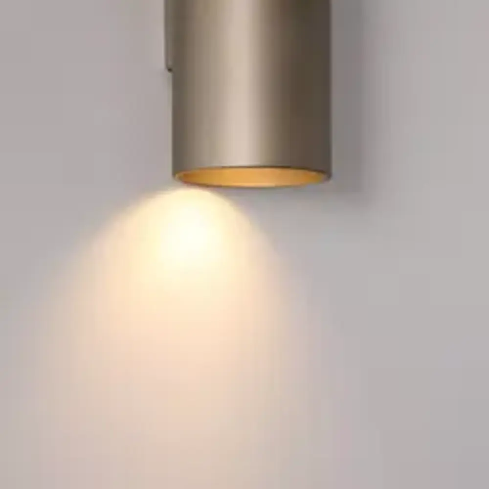 Searchlight Wandlamp CYLS - Up Down GU10 - Latte Aluminium - IP20 | Dimbaar Searchlight Wandlamp CYLS - Up Down GU10 - Latte Aluminium - IP20 | Dimbaar