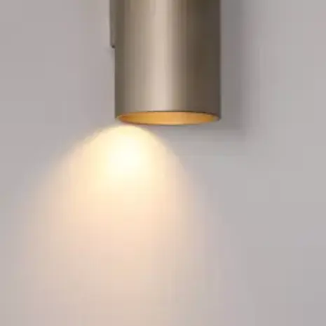 Searchlight Wandlamp CYLS - Up Down GU10 - Latte Aluminium - IP20 | Dimbaar Searchlight Wandlamp CYLS - Up Down GU10 - Latte Aluminium - IP20 | Dimbaar