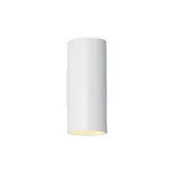 Searchlight Wandlamp CYLS - Up Down GU10 - Wit Aluminium - IP20 | Dimbaar