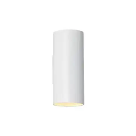 Searchlight Wandlamp CYLS - Up Down GU10 - Wit Aluminium - IP20 | Dimbaar Searchlight Wandlamp CYLS - Up Down GU10 - Wit Aluminium - IP20 | Dimbaar