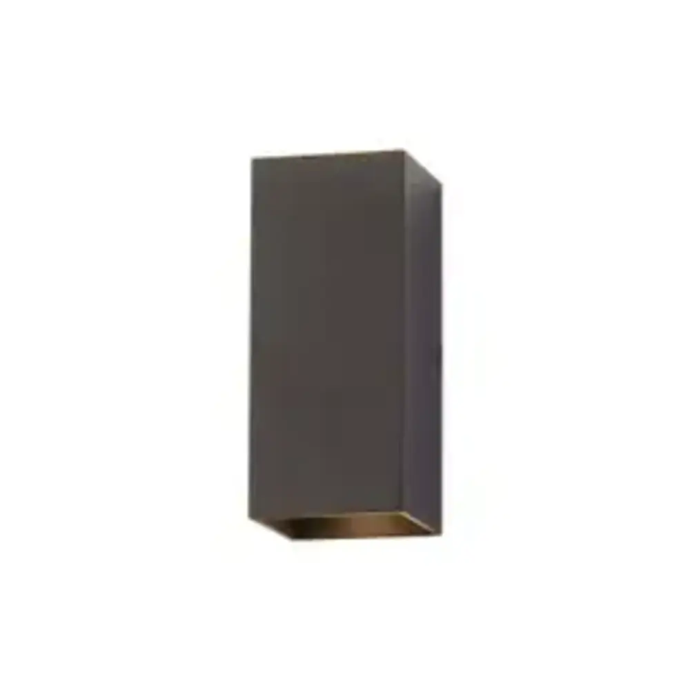 Searchlight Wandlamp DON - Up Down GU10 - Zwart Aluminium - IP20 | Dimbaar