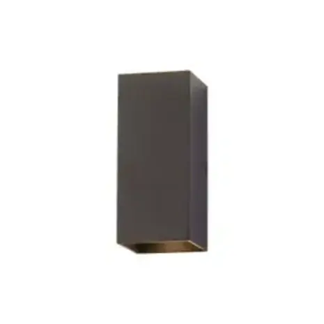 Searchlight Wandlamp DON - Up Down GU10 - Zwart Aluminium - IP20 | Dimbaar