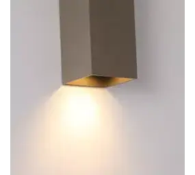 Searchlight Wandlamp DON - Up Down GU10 - Latte Aluminium - IP20 | Dimbaar Searchlight Wandlamp DON - Up Down GU10 - Latte Aluminium - IP20 | Dimbaar