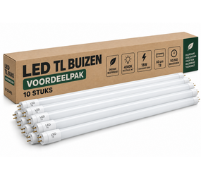 Spectrum Voordeelpak 10x LED TL 120cm - 18W vervangt 36W - 4000K 840 - Glas Spectrum Voordeelpak 10x LED TL 120cm - 18W vervangt 36W - 4000K 840 - Glas