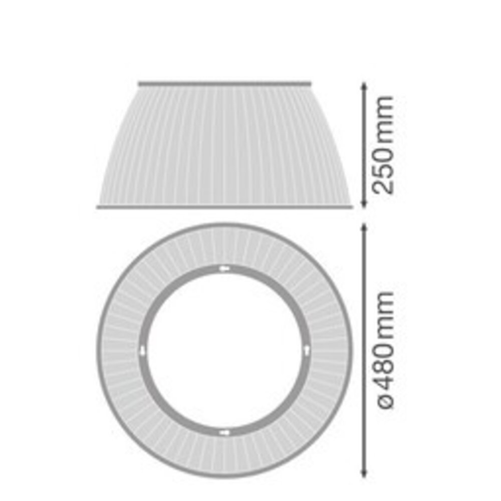 Ledvance DALI LED Highbay IP66 - Toebehoren | Reflector kap 480MM - HB PC REFRACTOR 500 Ledvance DALI LED Highbay IP66 - Toebehoren | Reflector kap 480MM - HB PC REFRACTOR 500