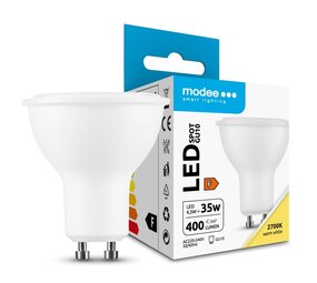 Modee OP=OP LED GU10 - 4,5W 400lm - 2700K - 110° - PVC Modee OP=OP LED GU10 - 4,5W 400lm - 2700K - 110° - PVC