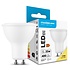 LED Spot GU10 Modee - 4,5W - 400 Lumen - 2700K Warm Wit - 110° - Vervangt 35W - Niet Dimbaar - IP20 - Wit LED Spot GU10 Modee - 4,5W - 400 Lumen - 2700K Warm Wit - 110° - Vervangt 35W - Niet Dimbaar - IP20 - Wit