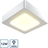 Aigostar Op=Op LED Plafonnière Vierkant - 12W - 4000K
