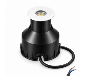 LCB OP=OP LED mini inbouwgrondspot - 3W - 2700K- IP67 - Wit - zaagmaat 28mm