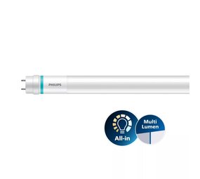 Philips Philips MASTER Value (EM/Mains) LED Buis T8 - 120cm - 13,1/15,5W 2000/2300Lm - 3000K - Multi Lumen Philips Philips MASTER Value (EM/Mains) LED Buis T8 - 120cm - 13,1/15,5W 2000/2300Lm - 3000K - Multi Lumen